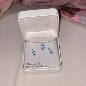 Sterling Silver Earring and Pendant Set
